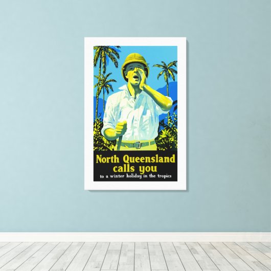 North Queensland ruft an Leinwanddruck (Insitu (Holzboden))