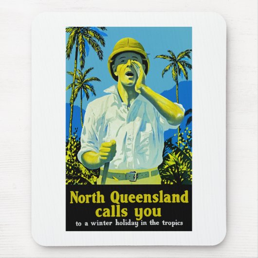 North Queensland ruft an Mousepad (Vorne)
