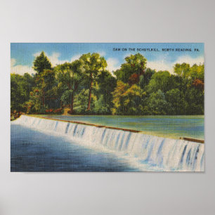 North Reading PA Dam Schuylkill River Poster