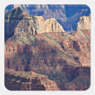 North Rim Grand Canyon - Grand Canyon National Quadratischer Aufkleber