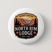 North Rim Grand Canyon Lodge 1937–2025 Tribute Button (Vorderseite)