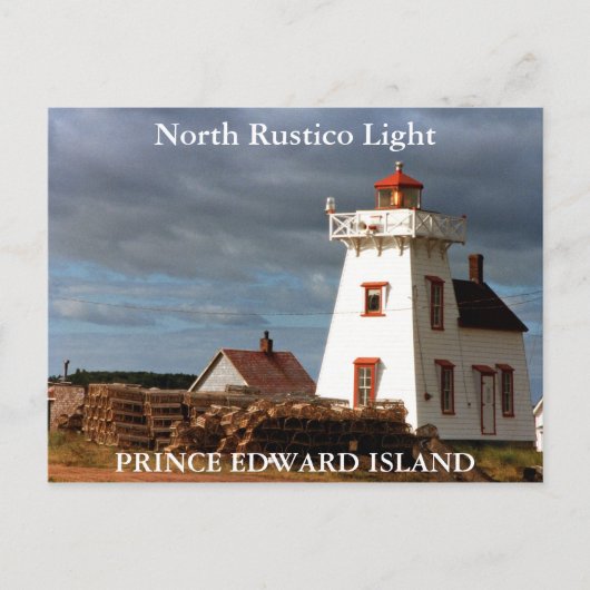 North Rustico Light, Prince Edward Island Postcard Postkarte (Vorderseite)