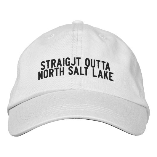 North Salt Lake Utah Hat Bestickte Baseballkappe (Vorderseite)