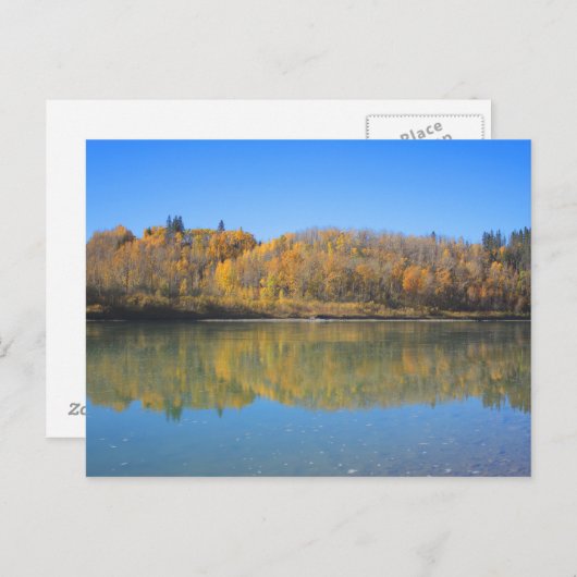 North Saskatchewan River - Herbst Postkarte (Vorne/Hinten)