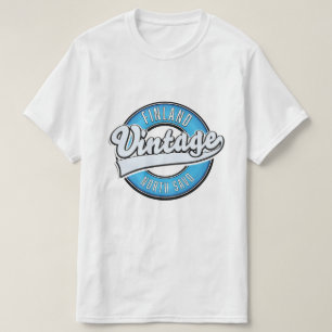North Savo Finnland Vintage-Style-Logo T-Shirt