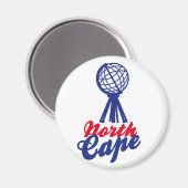 NORTH schmälert GLOBE SCULP_. Magnet (Vorderseite/Rückseite)