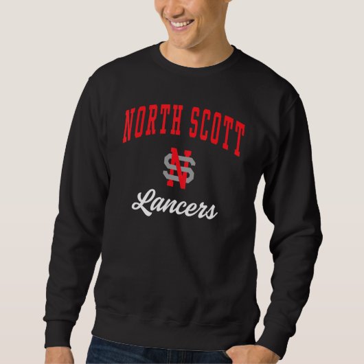 North Scott High School Lancers Sweatshirt (Vorderseite)