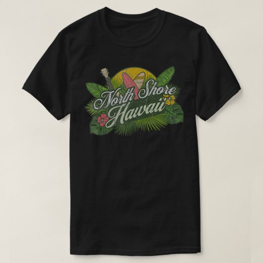 North Shore Hawaii Beach Surf Sommerurlaub Vint T-Shirt (Design vorne)