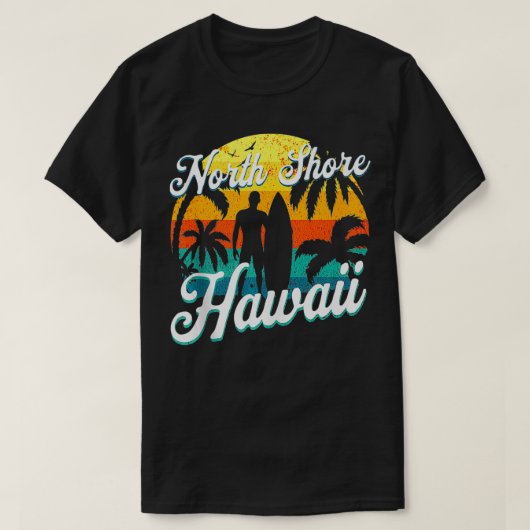 North Shore Hawaii Beach Surfer Sommerurlaub VI T-Shirt (Design vorne)