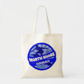 North Shore Hawaii Blue Surfer Logo Tasche (Vorne)