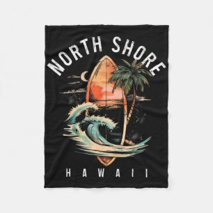 North Shore Hawaii Surfbrett Oahu Haleiwa Surfen Fleecedecke