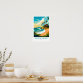 North Shore Hawaii Travel Print Poster (Küche)