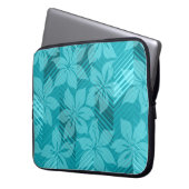 North Shore Hawaiian Hibiskus Neoprene Wetsuit Laptopschutzhülle (Vorderseite Links)
