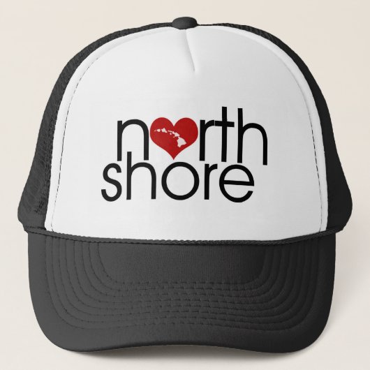 North Shore Liebe Truckerkappe (Vorderseite)