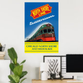 North Shore Line Electroliner Poster (Heimbüro)