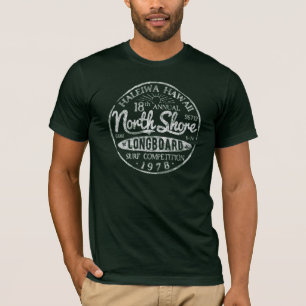 North Shore Longboard Vintage Surf-T-Shirt T-Shirt