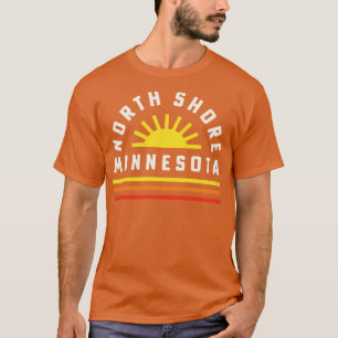 North Shore Minnesota Lake Superior Duluth MN Retr T-Shirt