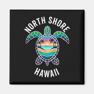 North Shore Oahu Hawaii Souvenir Surfen Hawaiianis Magnet