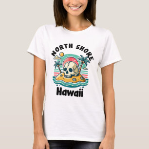 North Shore Oahu Hawaii Souvenir Surfen Hawaiianis T-Shirt