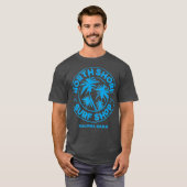 North Shore Surf Shop Retro blau T-Shirt (Vorne ganz)