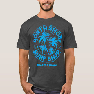 North Shore Surf Shop Retro blau T-Shirt