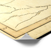 North & South Carolina Map (1775) Poster (Ecke)