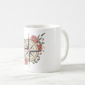 North, ,South, East, and West With Flowes Kaffeetasse (VorderseiteRechts)