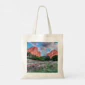North South Gateway Rocks Garden of Gods Tote Bag Tragetasche (Rückseite)