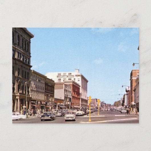 North St, Pittsfield, MA Vintag Postkarte (Vorderseite)