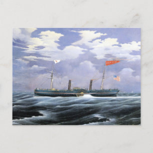 North Star-Dampfyacht 1852 Postkarte