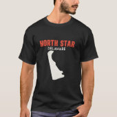 North Star Delaware USA Staat America Travel Delaw T-Shirt (Vorderseite)