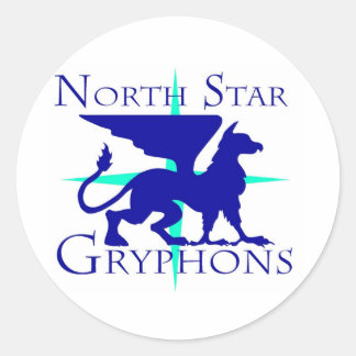 North Star Griffins Round Sticker