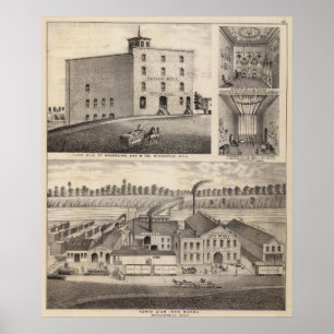 North Star Iron Works, Washburn, Minnesota Poster