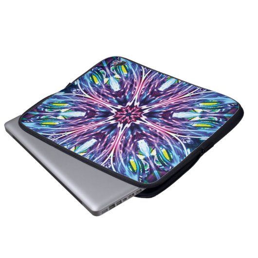 North Star Kaleidoskop Laptopschutzhülle (Vorne Knopf)