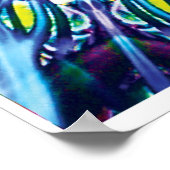 North Star Kinetic Collage Kaleidoscope Poster (Ecke)