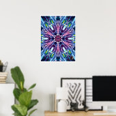 North Star Kinetic Collage Kaleidoscope Poster (Heimbüro)