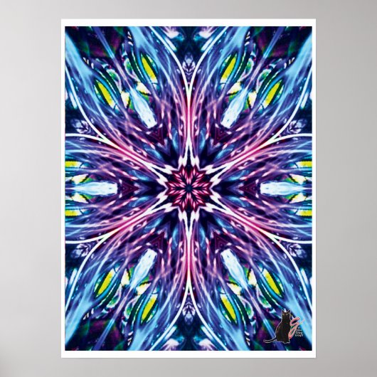 North Star Kinetic Collage Kaleidoscope Poster (Vorne)