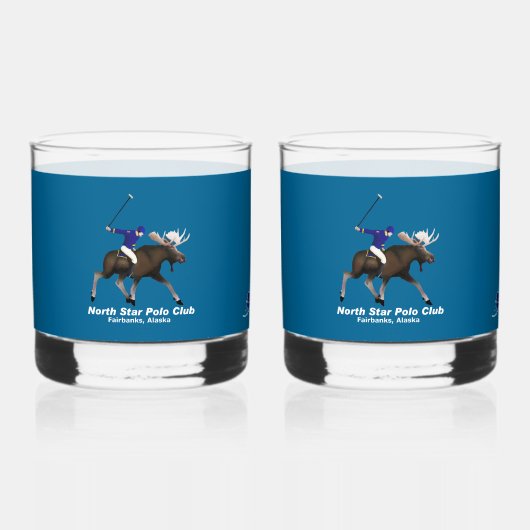 North Star Polo Club Whiskyglas (Vorderseite)