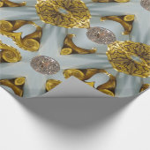 North Star Ridge Eleganter Designer Romantisch Geschenkpapier (Ecke)