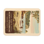 North Stradbroke Island Australia Illustration Magnet (Horizontal)