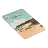North Stradbroke Island Australien Reisen Art Retr Magnet (Rechte Seite)