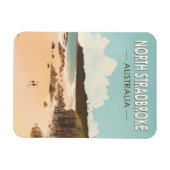 North Stradbroke Island Australien Reisen Art Retr Magnet (Horizontal)