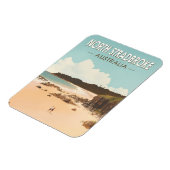 North Stradbroke Island Australien Reisen Art Retr Magnet (Linke Seite)