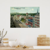 North Street, Pittsfield 1912 Vintag Poster (Küche)