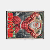 North Swole Funny Muscular Santa Flex Muscle Chris Fleecedecke (Vorderseite (Horizontal))