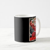 North Swole Funny Muscular Santa Flex Muscle Chris Kaffeetasse (VorderseiteRechts)