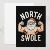North Swole Santa Gym Workout Fitness Weihnachten (Vorne/Hinten)