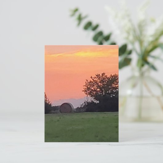 North Texas Sunset Postkarte (Stehend Vorderseite)