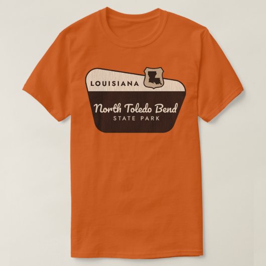 North Toledo Bend Staat Park Begrüßungszeichen T-Shirt (Design vorne)