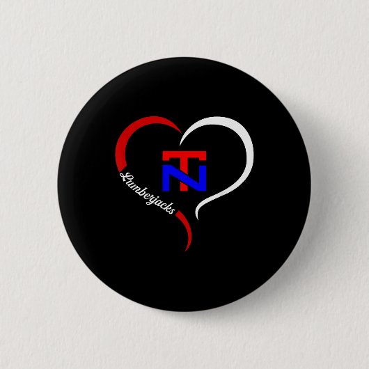North Tonawanda Lumberjacks Logo Halbherz Button (Vorderseite)